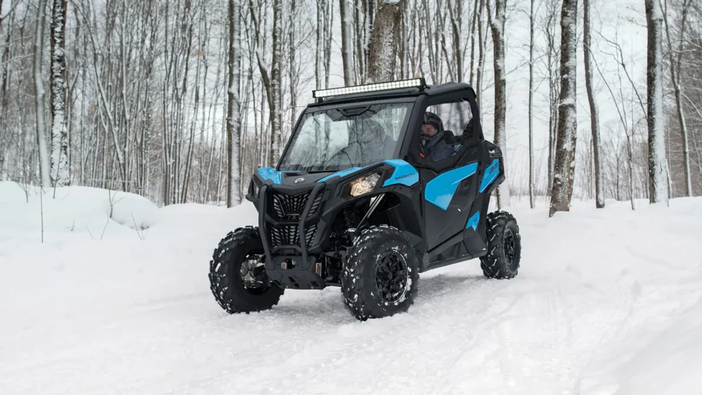 2025 Can-Am Maverick Trail 50-inch UTV with small dump bed