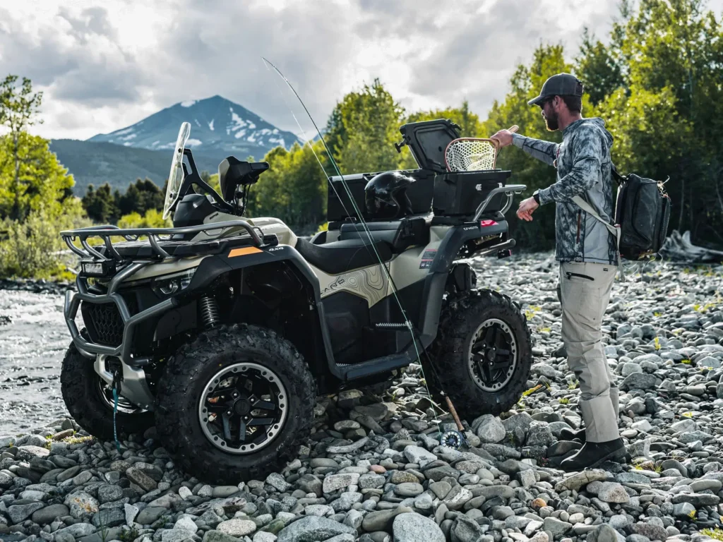 2026 CFMOTO CFORCE 1000 Overland 4x4 ATV with touring cargo boxes