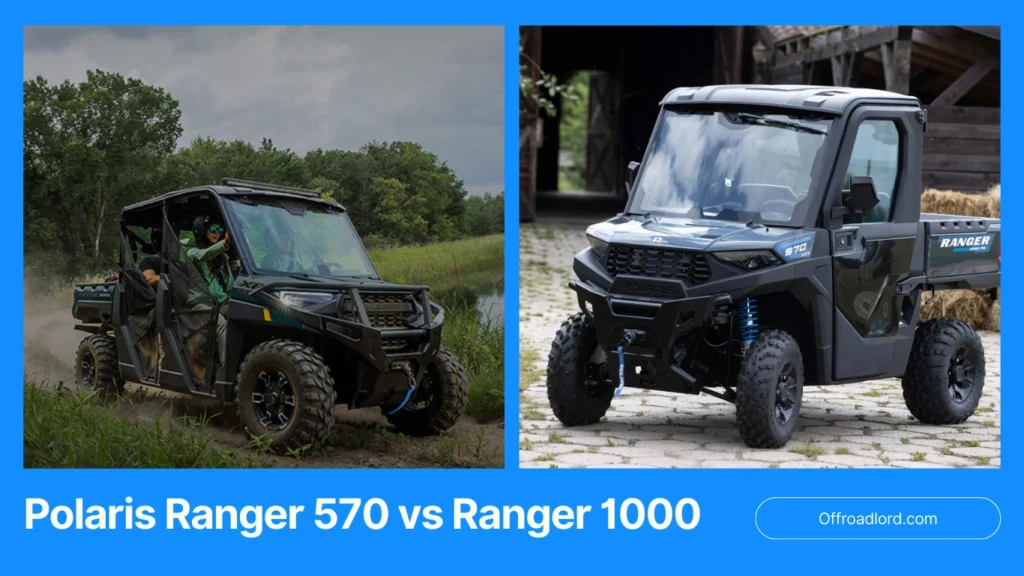 Polaris Ranger 570 and Ranger 1000 full size utility UTVs compared for farm work
