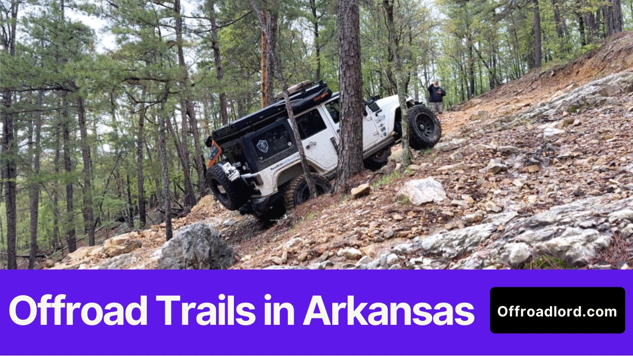 Offroad trails in Arkansas in the Ouachita Mountains near Mena
